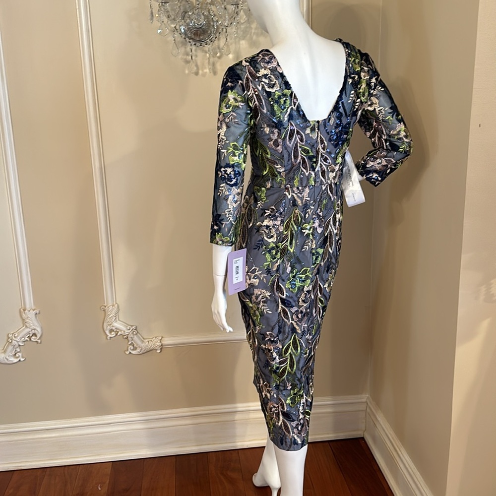 JS Collections Women's Floral Sheath Dresses size 4 - Picture 5 of 14